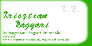 krisztian magyari business card